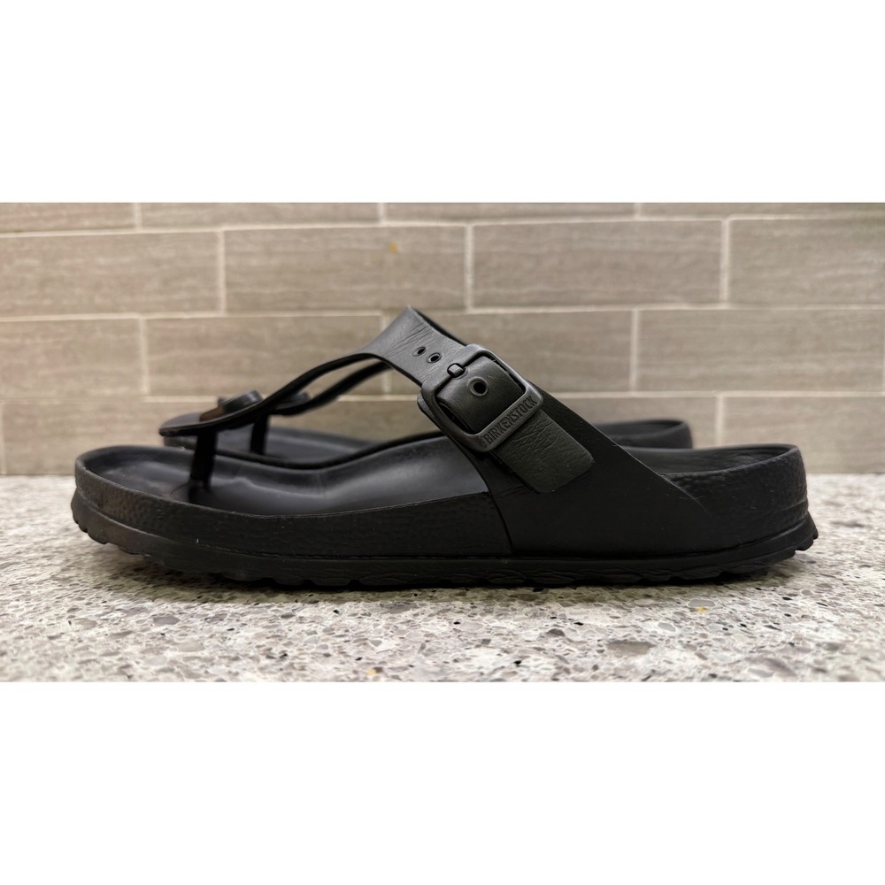 Birkenstock Gizeh EVA Black Waterproof Lightweight Thong Sandals Womens 38